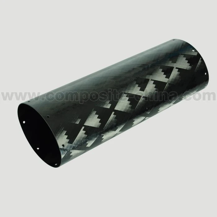 Tubo de escape de fibra de carbono