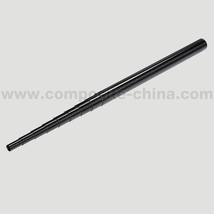 Tubo redondo de fibra de carbono