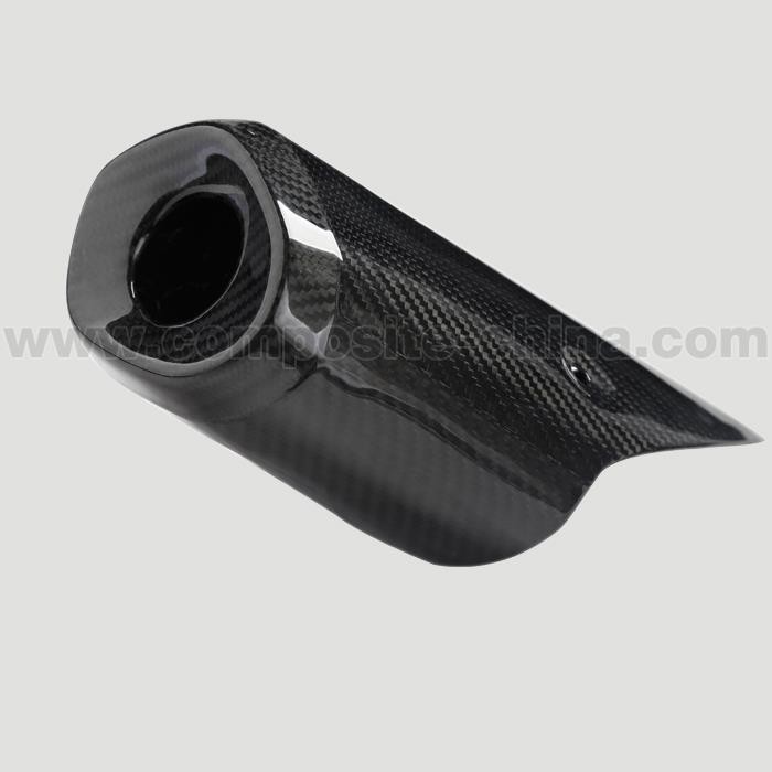Tubo de escape automático de fibra de carbono