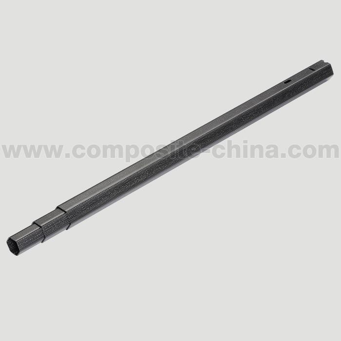 Tubo hexagonal de fibra de carbono