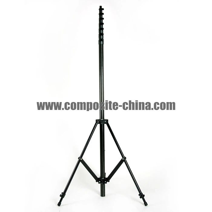 Vara de inspeção telescópica de fibra de carbono durável
