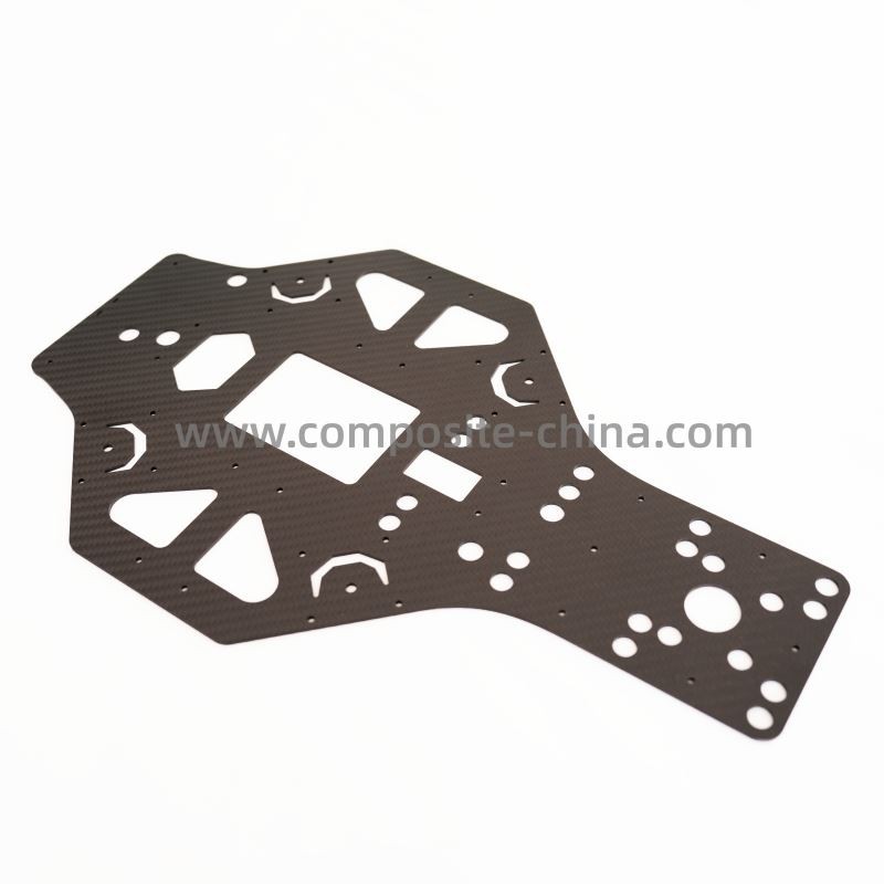 Folhas usinadas de fibra de carbono