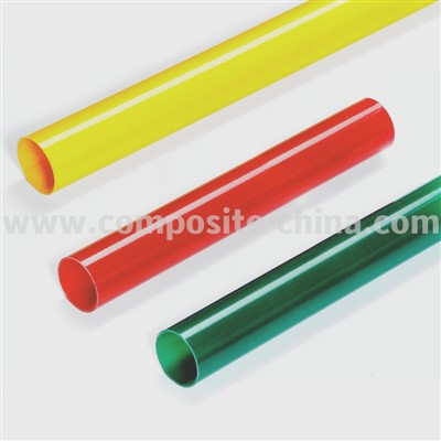 Tubo de fibra de vidro amarelo